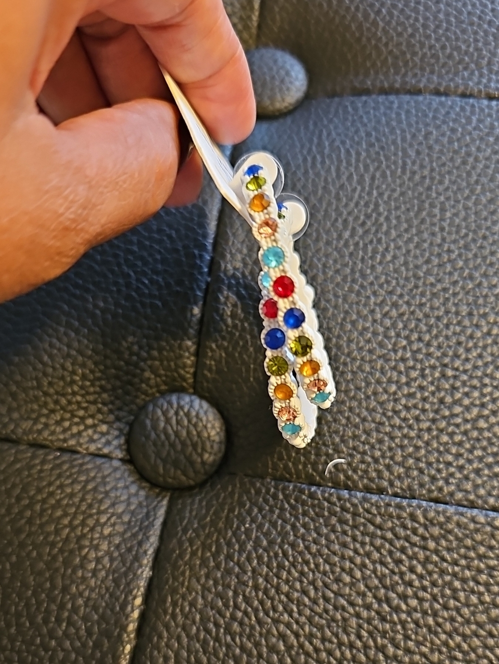 Multicolor Crystal Drop Earrings - Women's Jewelry